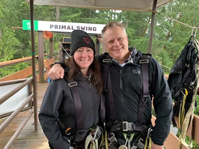 Zip lining