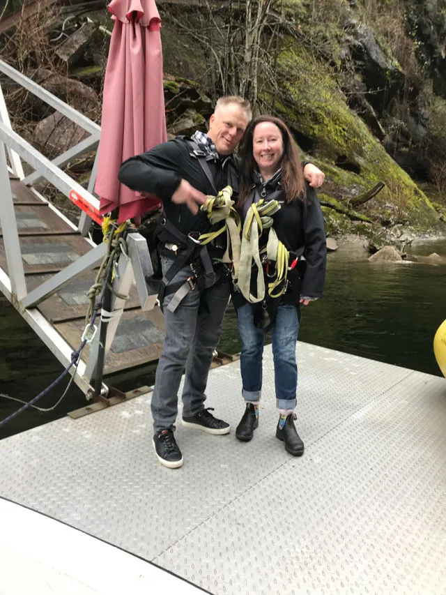 Zip lining